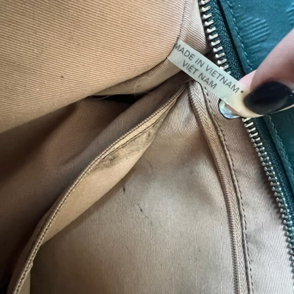 Coach Hunter Green Signature Leather Peyton Zip-Top Tote - Picture 5 of 14